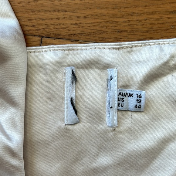 NWOT Princess Polly Huxley Champagne Square Neck Crop Top Size 12 - Picture 8 of 12